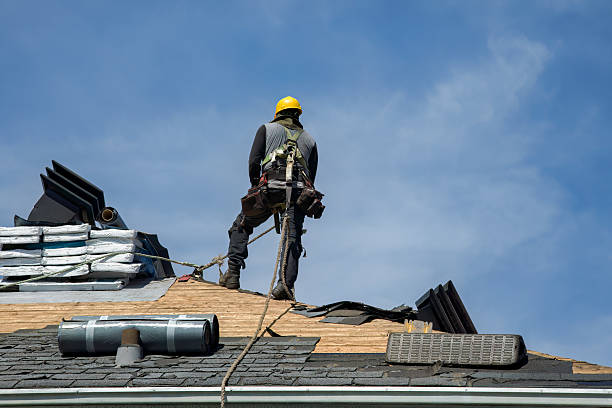 Professional Gutter Installation technician working in Catonsville, MD